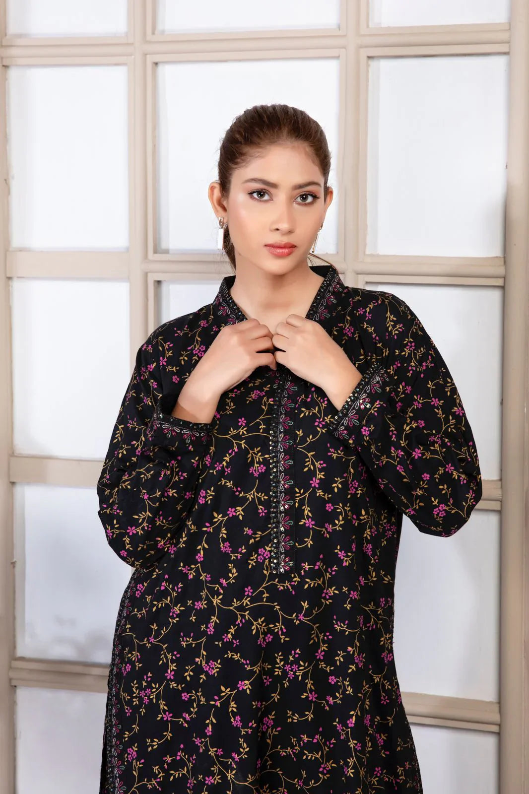Black Floral 2PC