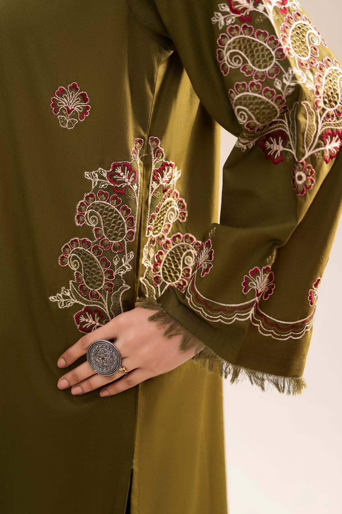 Zareen Olive – 2PC Dress